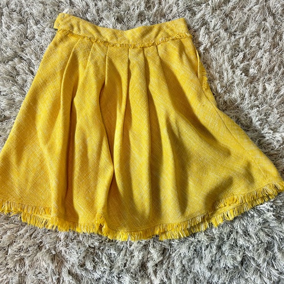 🍭Maeve Lined Yellow tweed Skirt - Picture 2 of 5